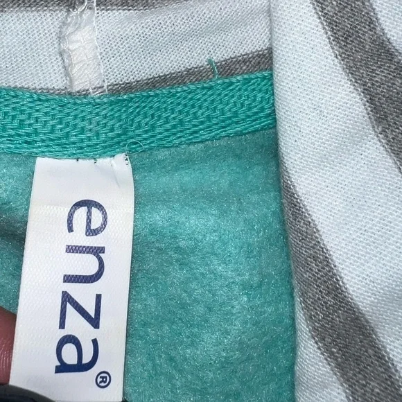 Enza- Teal hooded sweatshirt - Picture 9 of 9